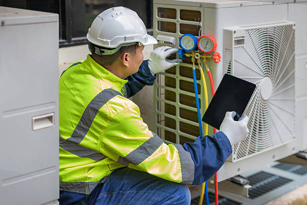 Professional Hvac technician working in West Fulton, NY